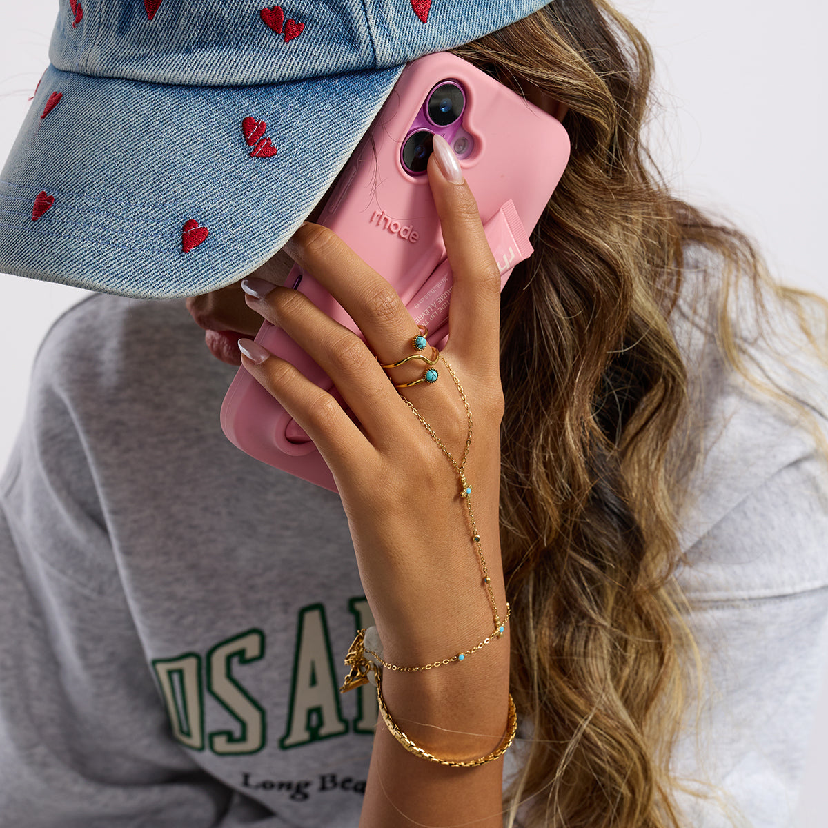 Carielle – Cross CZ Hand & Finger Bracelet, 18K Gold Finish