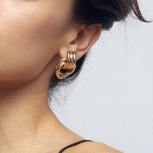 Layered Spiraled Up  Earrings