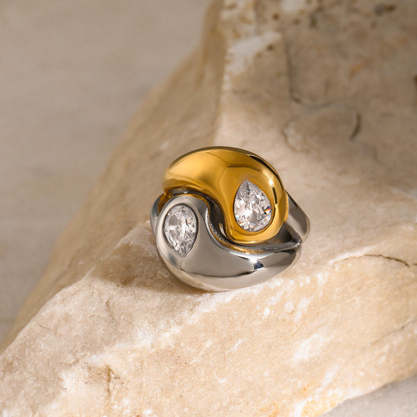 Double Dip Drop Ring