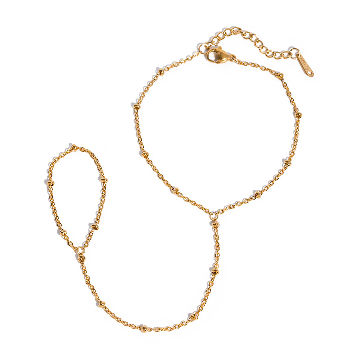 Cayara – Hand Chain Bracelet, 18K Gold Finish