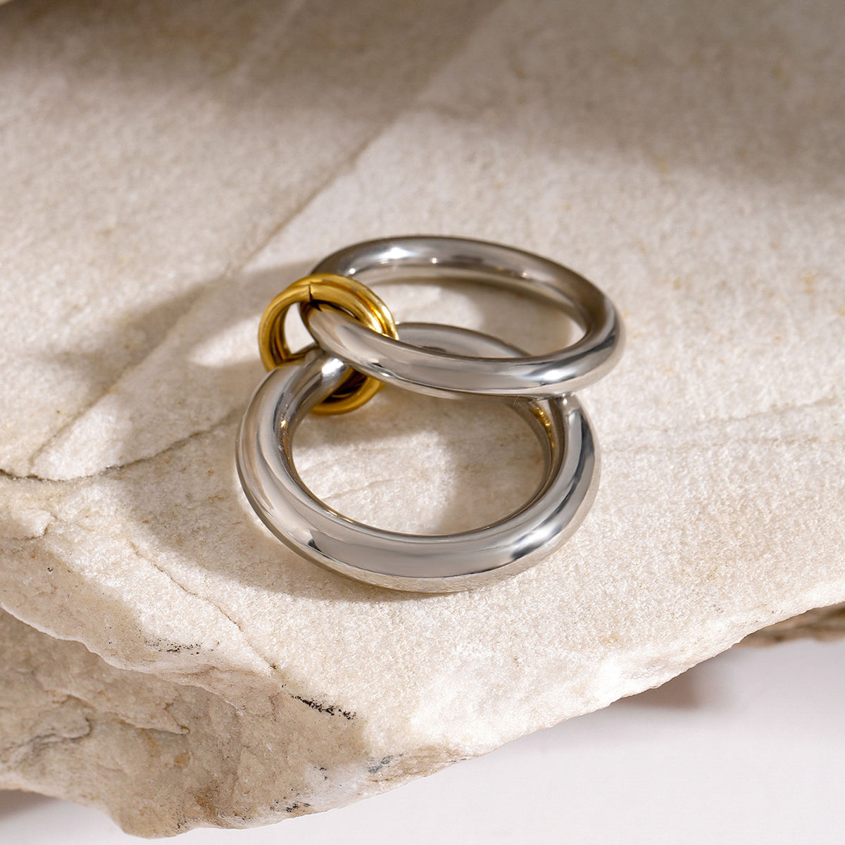 Double Dip Plain Stack Ring